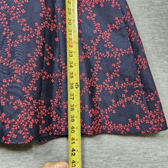 Draper James Clover Vines Nassau Navy Multi color printed Dress Size 8 - Picture 10 of 14